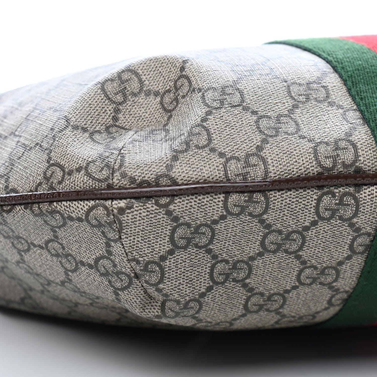 Gucci GG Supreme Monogram Web Small Ophidia Half Moon Hobo Brown 8 of 9