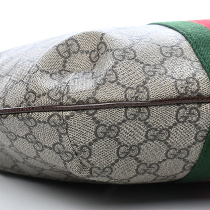 Gucci GG Supreme Monogram Web Small Ophidia Half Moon Hobo Brown 8 of 9