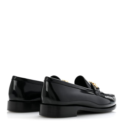 Louis Vuitton Glazed Calfskin Chess Flat Loafer 41 Black 5 of 9