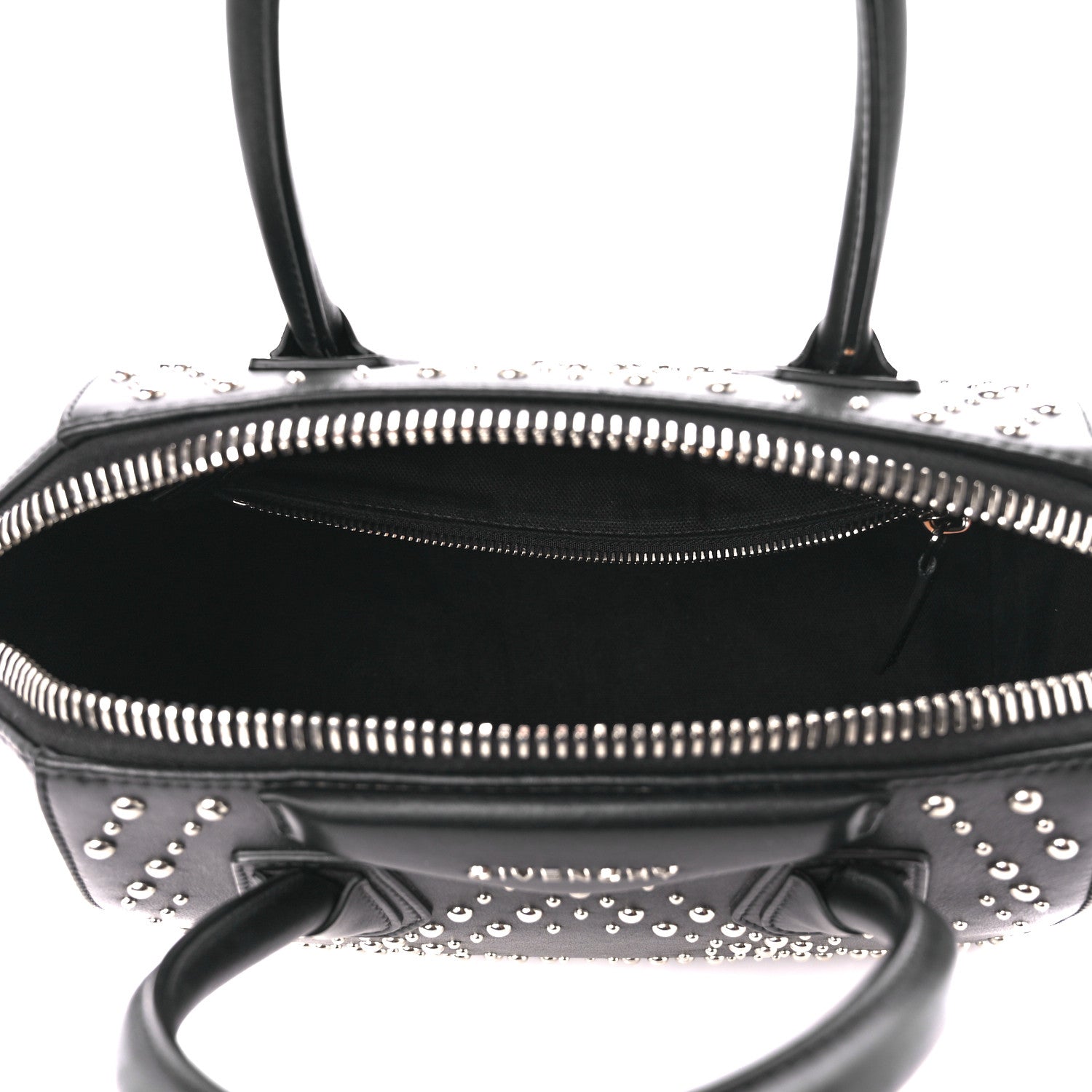 Givenchy Smooth Calfskin Small Studded Antigona Black 5 of 10
