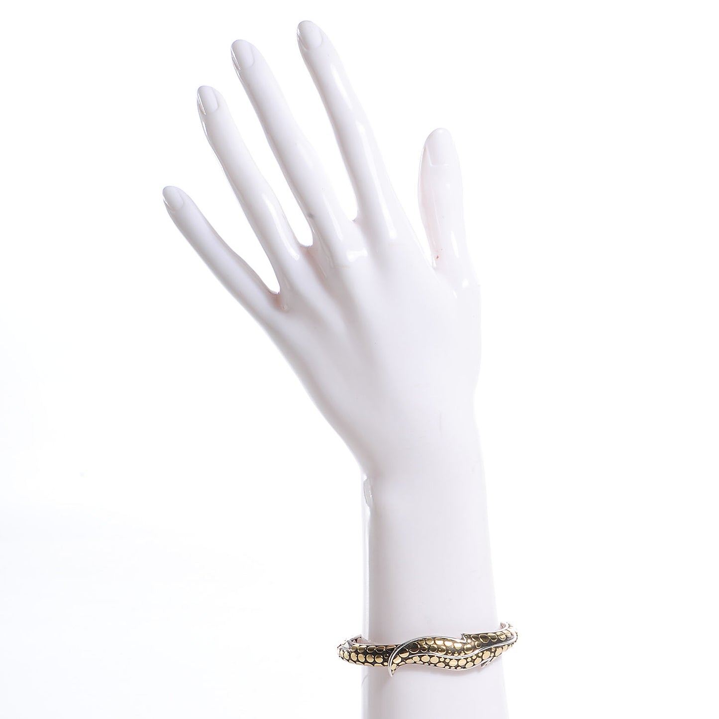 Sterling Silver 18k Yellow Gold Ayu Leaf Cuff Small