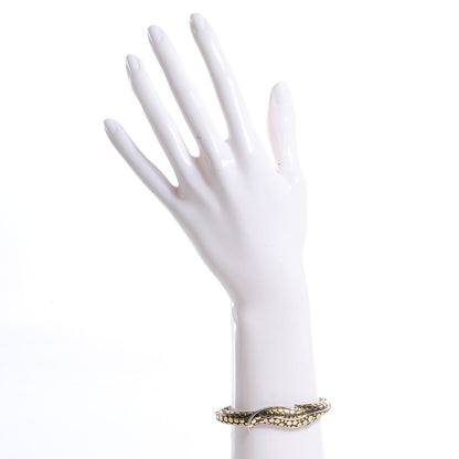 John Hardy Sterling Silver 18k Yellow Gold Ayu Leaf Cuff Small 2 of 8