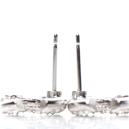 Chanel Crystal CC Earrings Silver 3 of 4