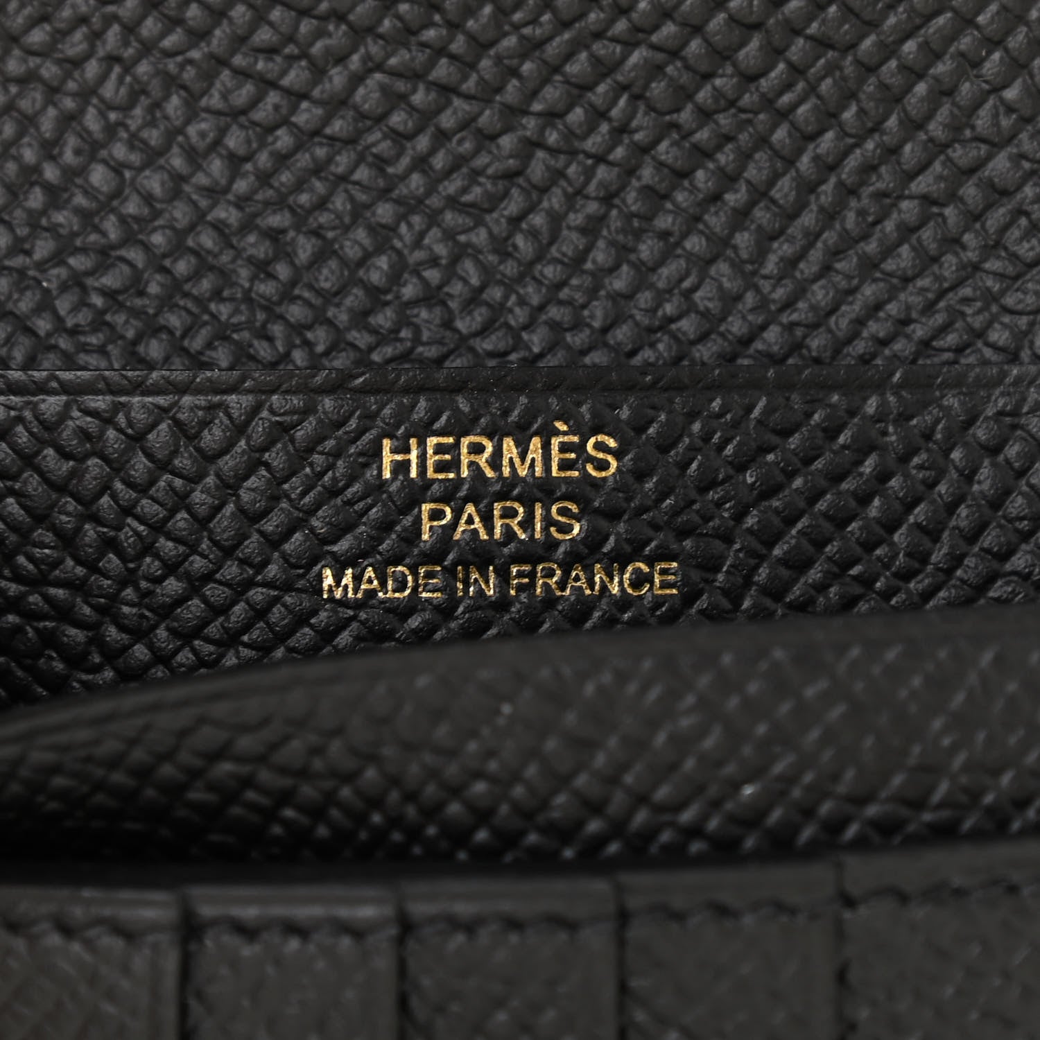 Hermes Epsom Bearn Compact Wallet Black 6 of 7