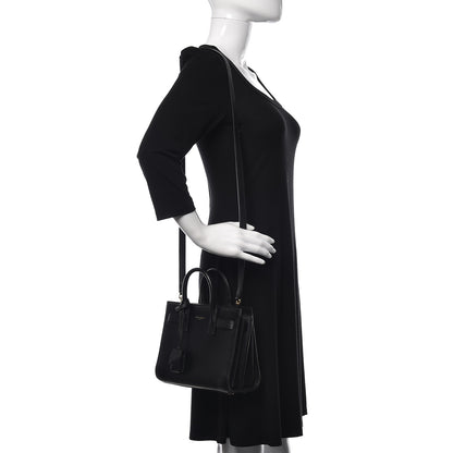Saint Laurent Calfskin Nano Sac de Jour Black 2 of 17