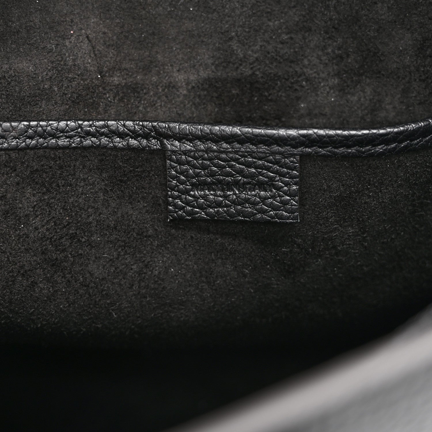 Celine Drummed Calfskin Nano Luggage Black 7 of 11