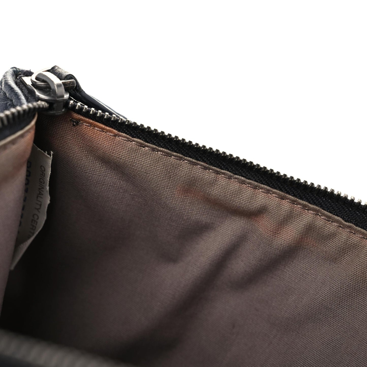 Nappa Intrecciato Medium Zip Pouch Black