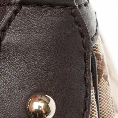 Gucci Monogram Medium Sukey Hobo Dark Brown 10 of 10