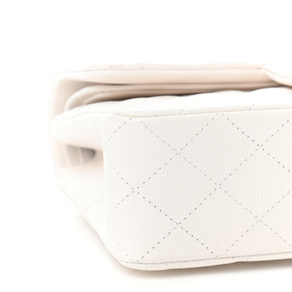 Chanel Caviar Quilted Small Double Flap White 8 of 9