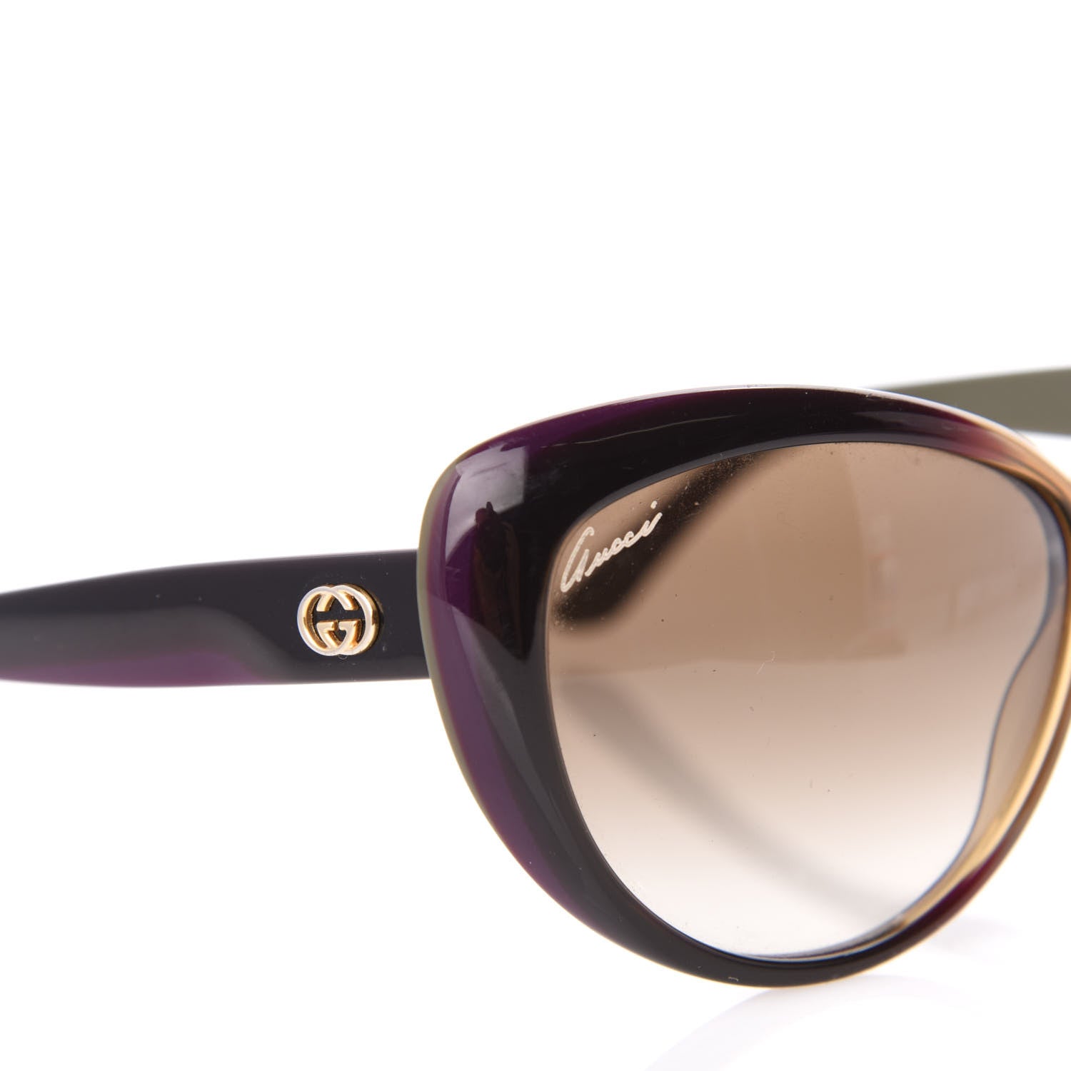Gucci Acetate GG Cat Eye Sunglasses GG3510S Purple 7 of 7