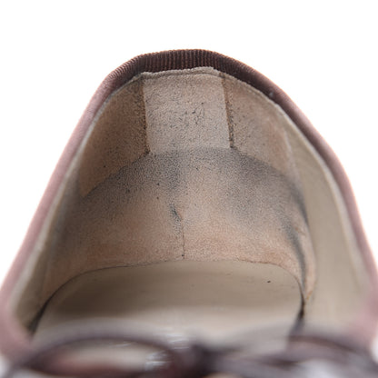 Chanel Patent CC Cap Toe Ballerina Flats 39 Navy Burgundy 12 of 12