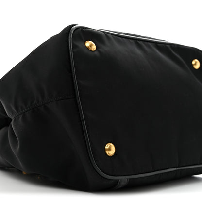 Prada Tessuto Nylon Soft Calf Tote Black 9 of 13