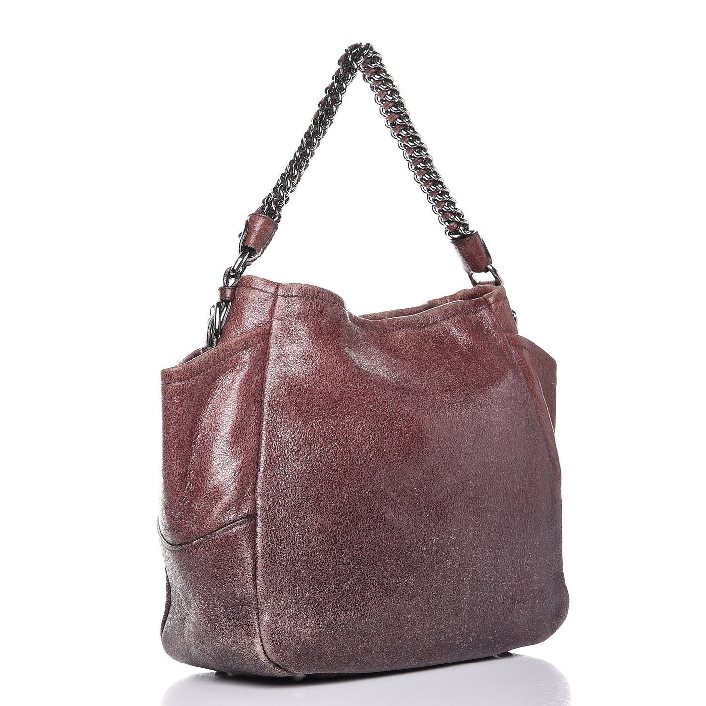 Cervo Lux Chain Shoulder Bag Lampone Sfumato