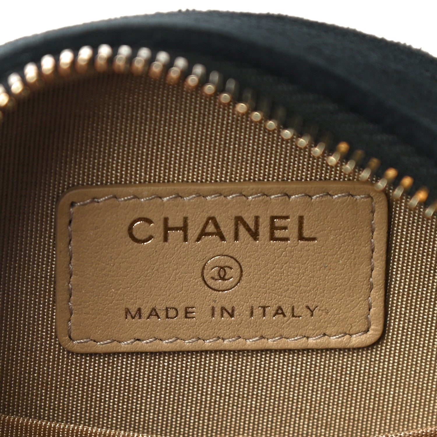 Chanel Velvet Quilted Pearl Crush Round Clutch With Chain Black 5 of 10
