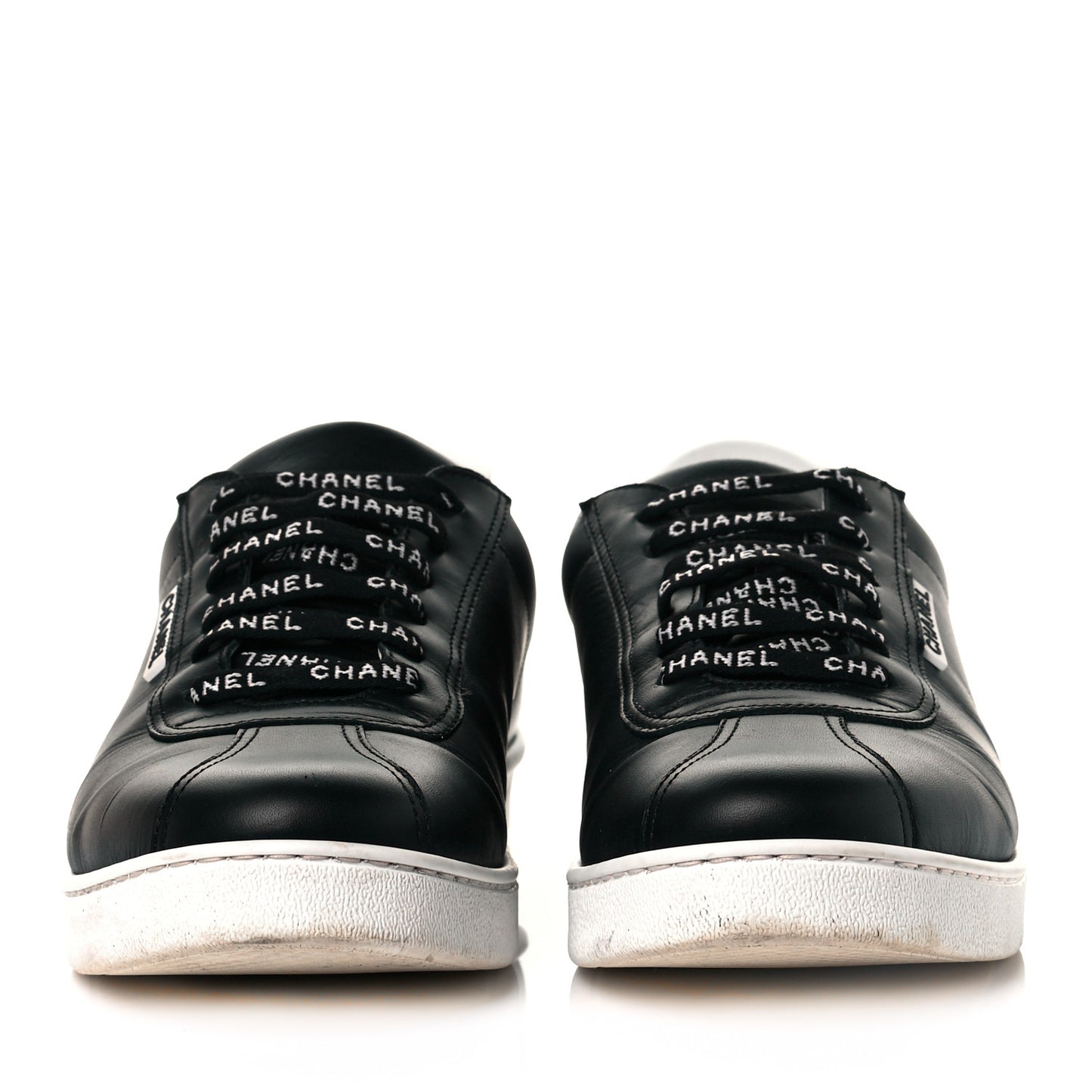 Calfskin CC Womens Sneakers 43 Black
