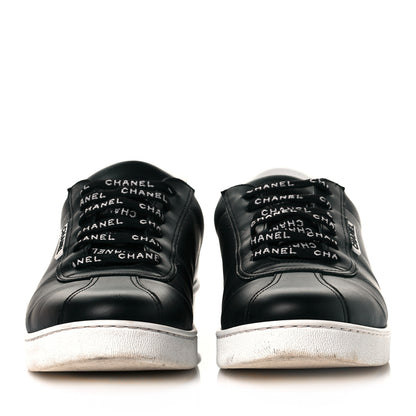 Chanel Calfskin CC Womens Sneakers 43 Black 2 of 8