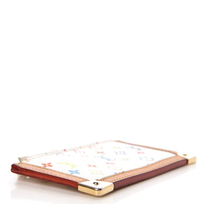 Louis Vuitton Monogram Multicolor Key Pouch White 3 of 6