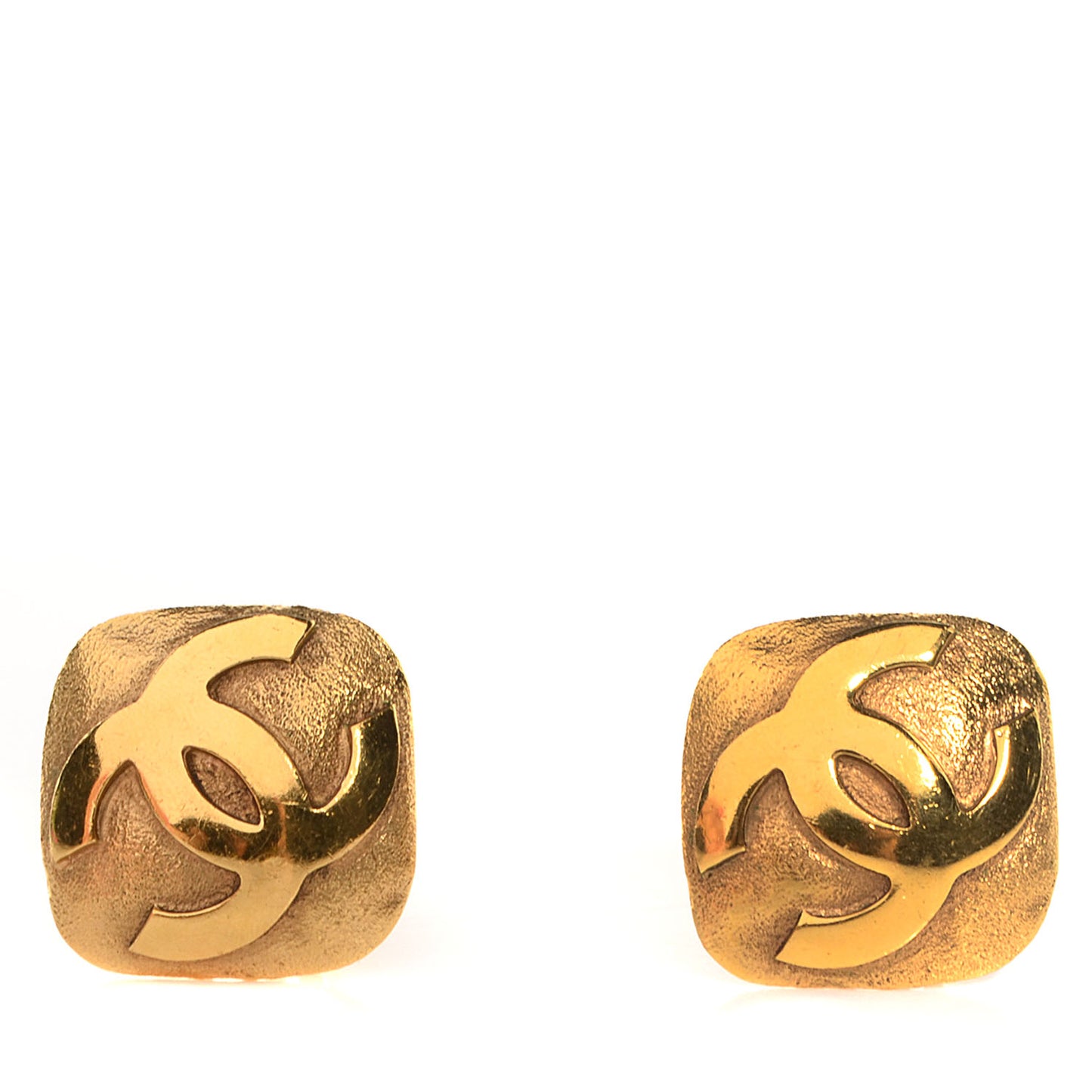CC Clip On Earrings Gold