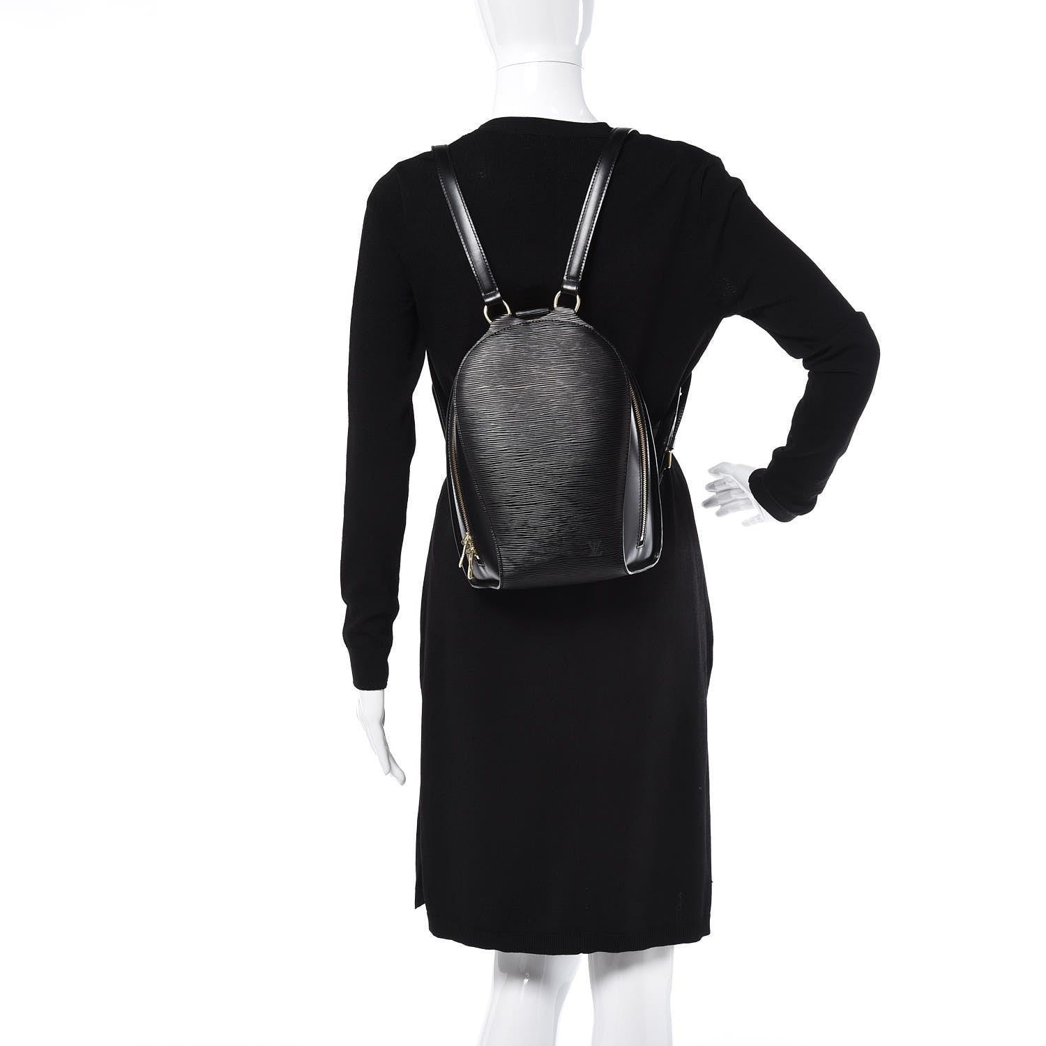 Louis Vuitton Epi Mabillon Backpack Black 2 of 9