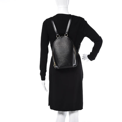 Louis Vuitton Epi Mabillon Backpack Black 2 of 9