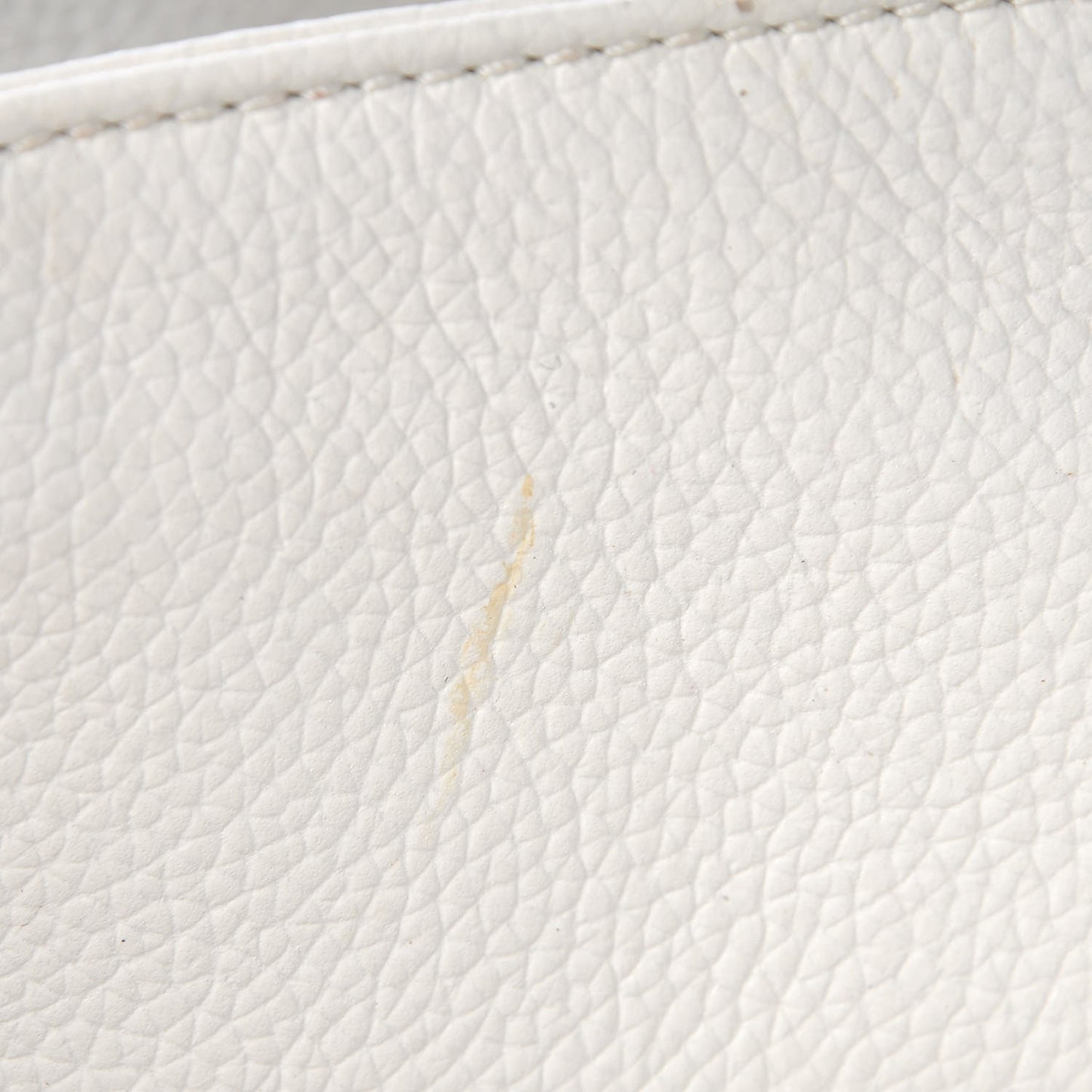 Calfskin Cerf Executive Shopper Tote White