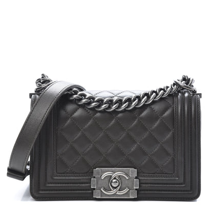 Chanel Lambskin Quilted Small Boy Flap Brown 1 of 14