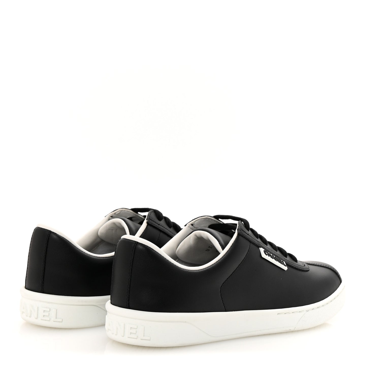 Calfskin CC Womens Sneakers 36 Black
