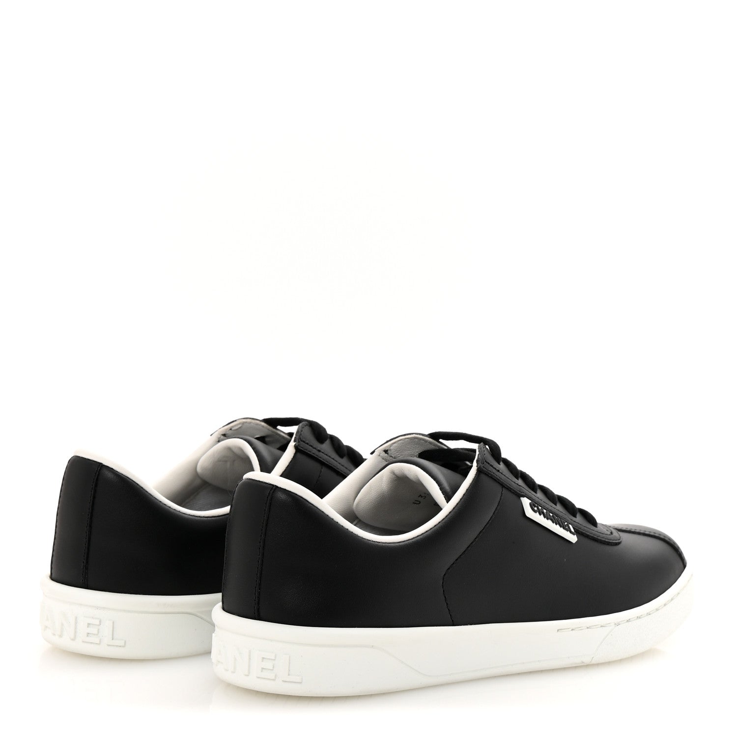 Chanel Calfskin CC Womens Sneakers 36 Black 5 of 9