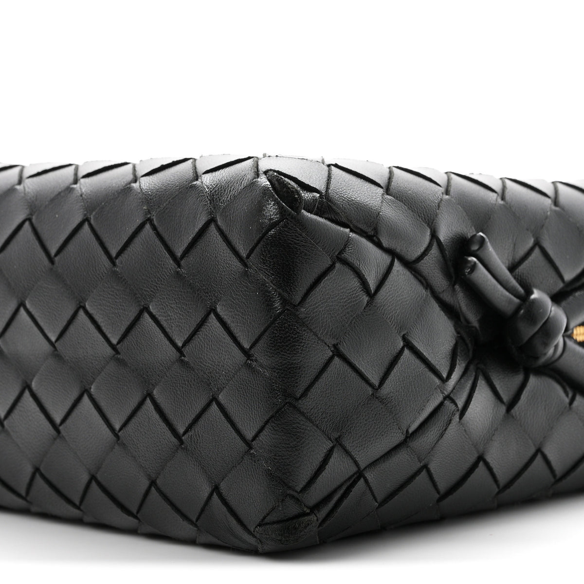Nappa Intrecciato Small Loop Camera Bag Black
