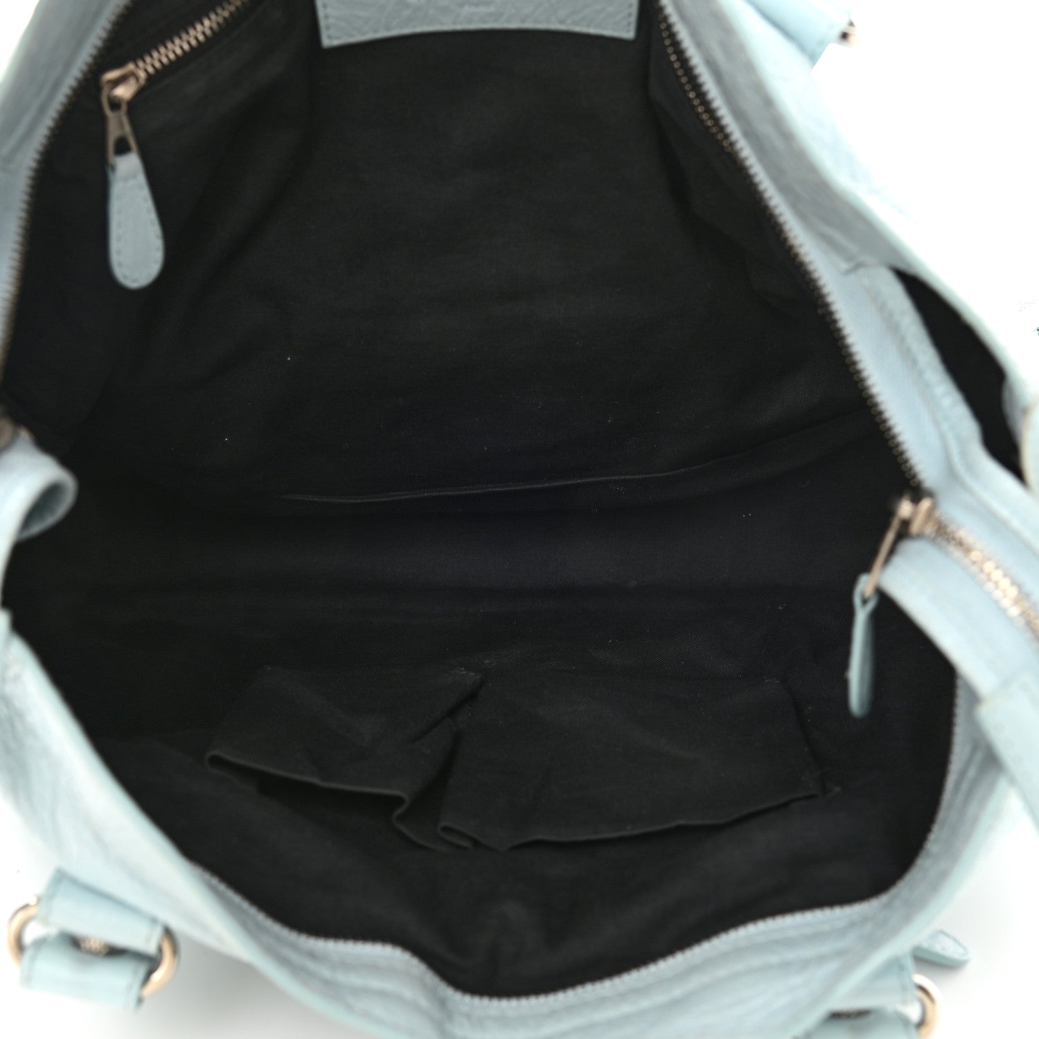 Balenciaga Agneau Giant 12 Silver Hardware City Bleu Dragee 5 of 14