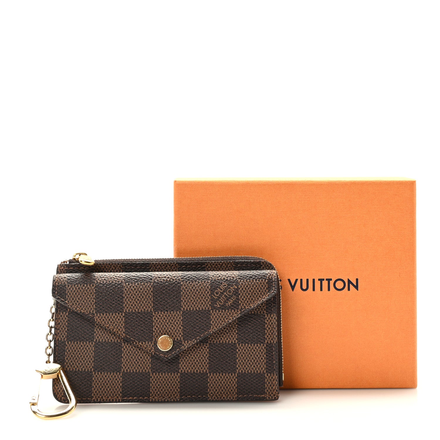 Louis Vuitton Damier Ebene Recto Verso Card Holder Rose Ballerine