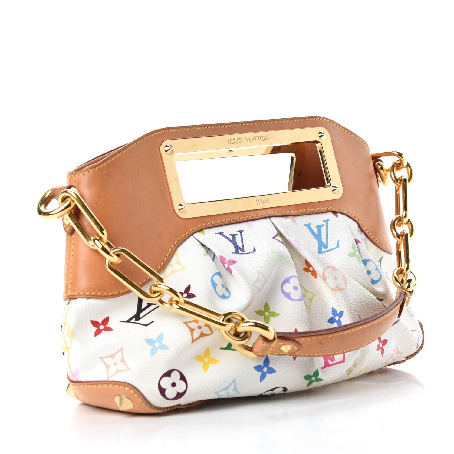 Louis Vuitton Monogram Multicolor Judy PM White 3 of 12