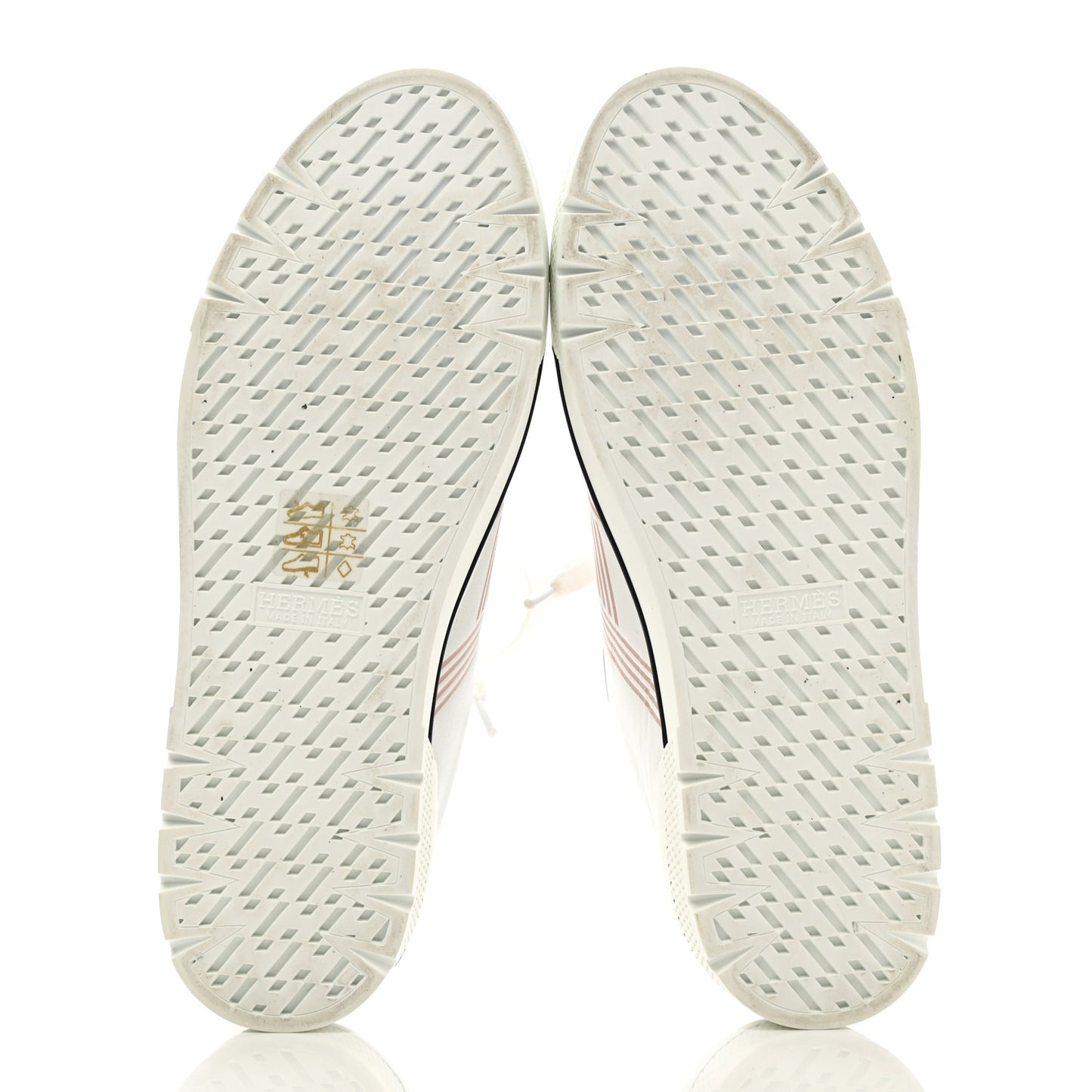 Calfskin Nappa Dare Sneakers 37 White Rose Dore