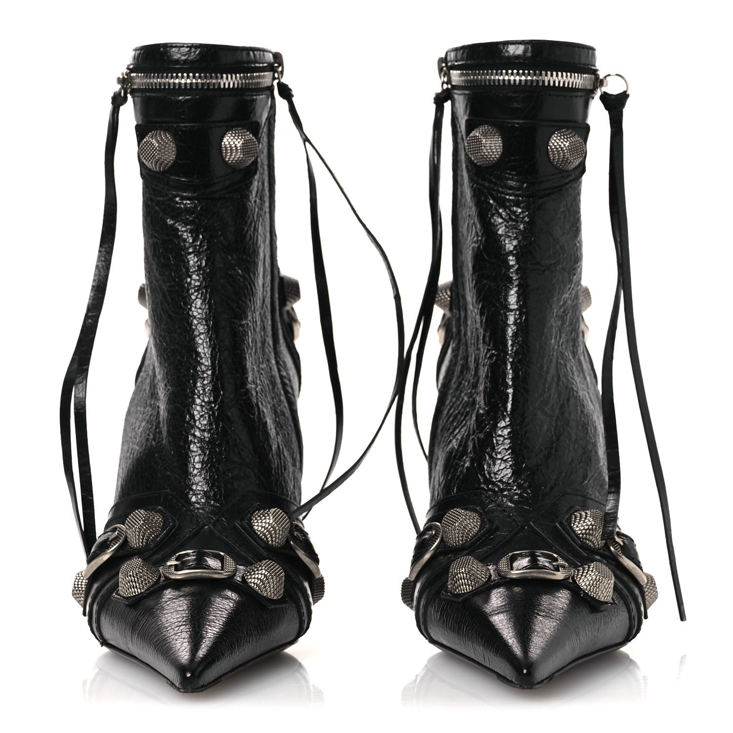 Balenciaga Agneau Arena Cagole 90mm Ankle Boots 38 Black 3 of 11
