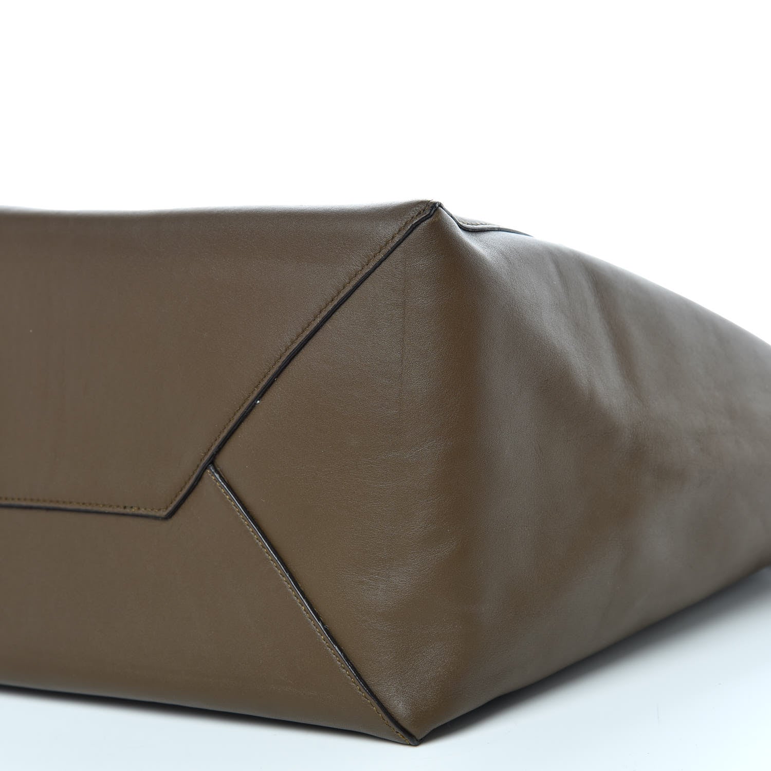 Celine Smooth Calfskin Small Coulisse Cabas Moss Green 6 of 10