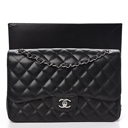 Chanel Caviar Quilted Jumbo Double Flap Black 10 of 10