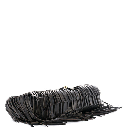 Chanel Metallic Calfskin Quilted Large Into The Fringe Flap Black 3 of 11