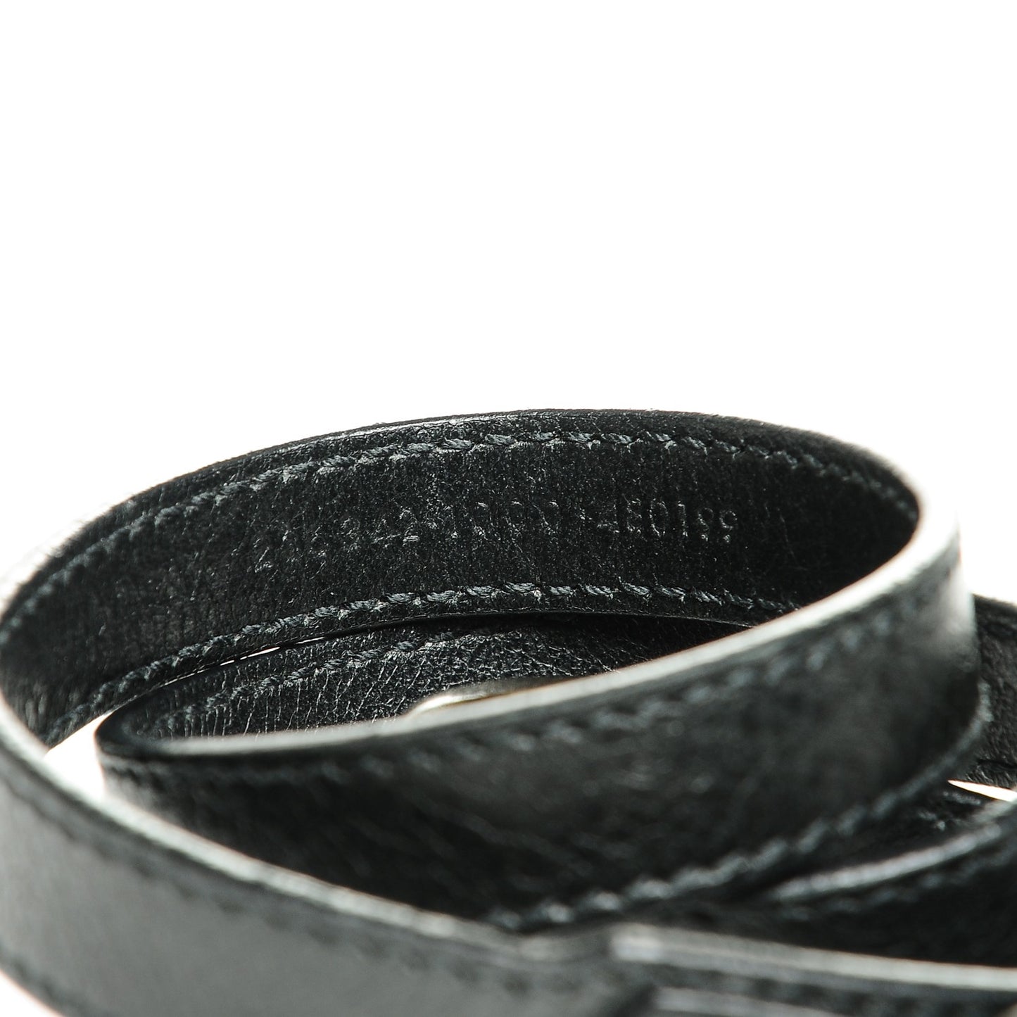 Agneau Arena Classic Hardware Triple Tour Bracelet S Black