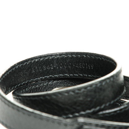 Balenciaga Agneau Arena Classic Hardware Triple Tour Bracelet S Black 5 of 6