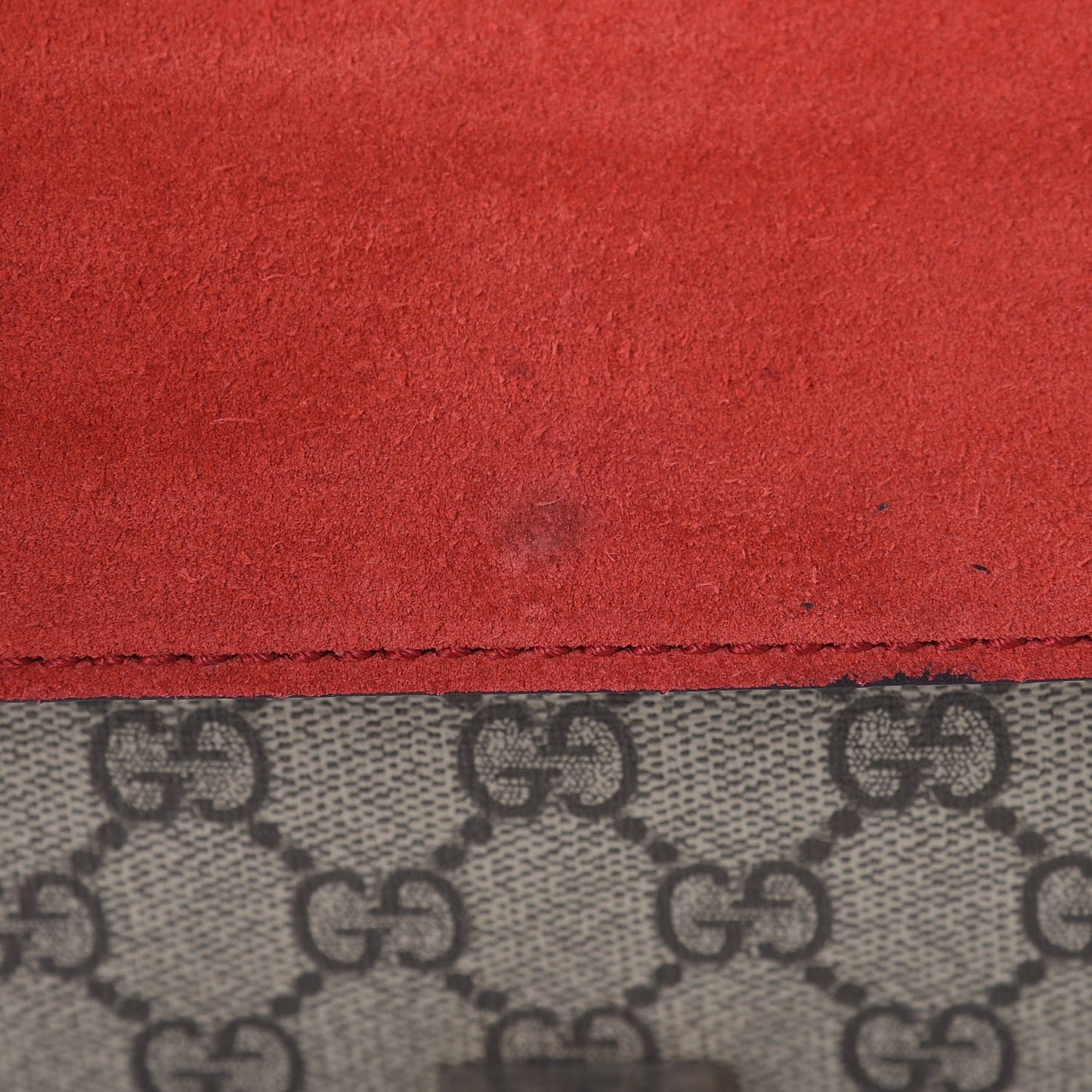 GG Supreme Monogram Small Dionysus Shoulder Bag Red