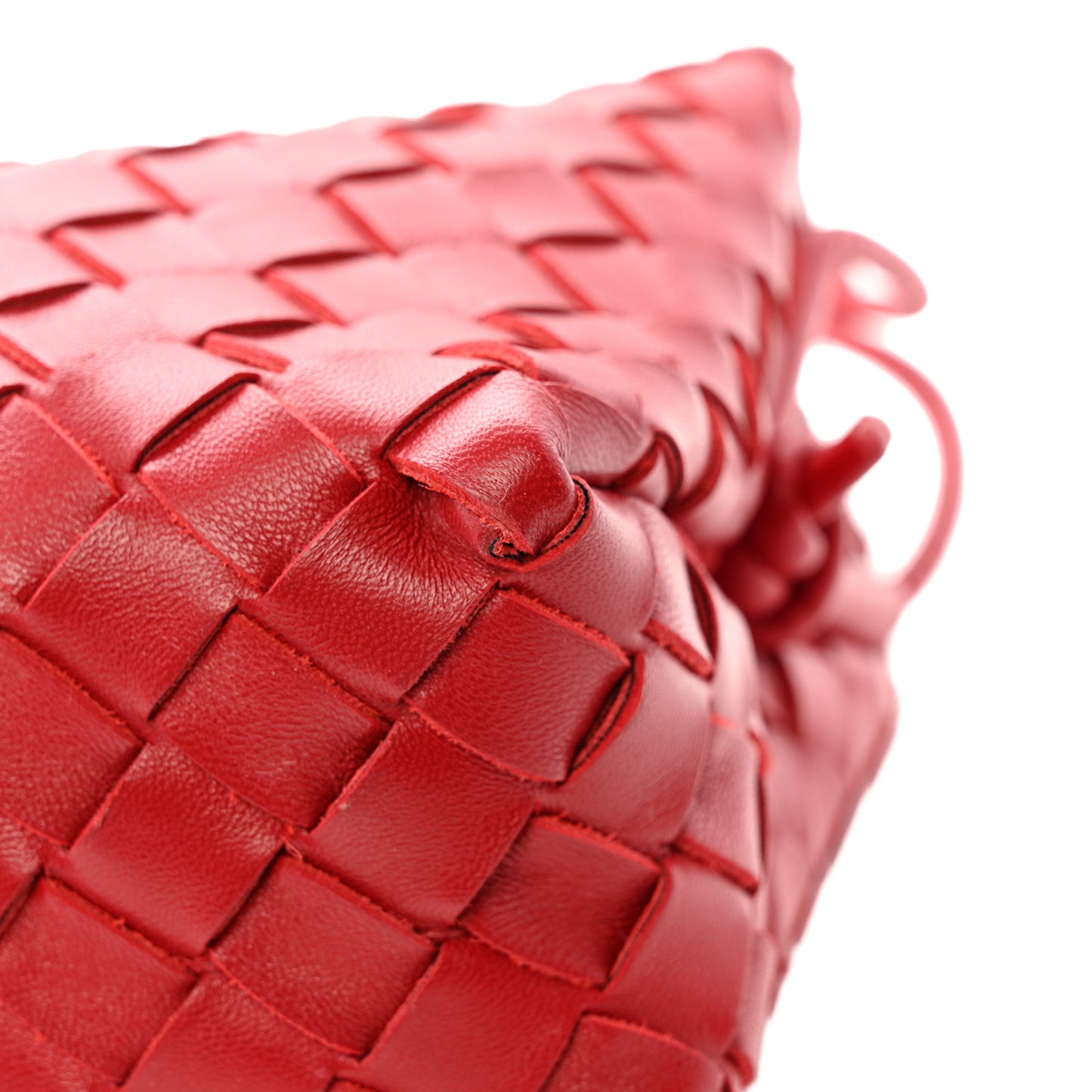 Nappa Intrecciato Small Loop Camera Bag Apple Candy