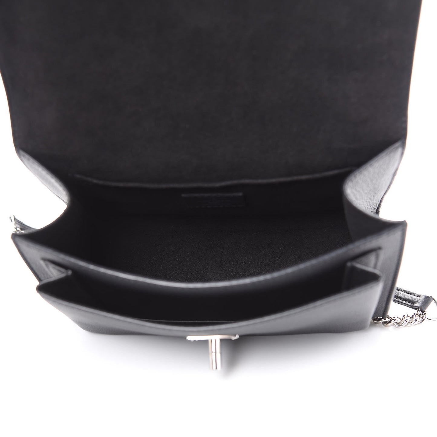 Soft Calfskin My Lockme Chain Bag BB Black