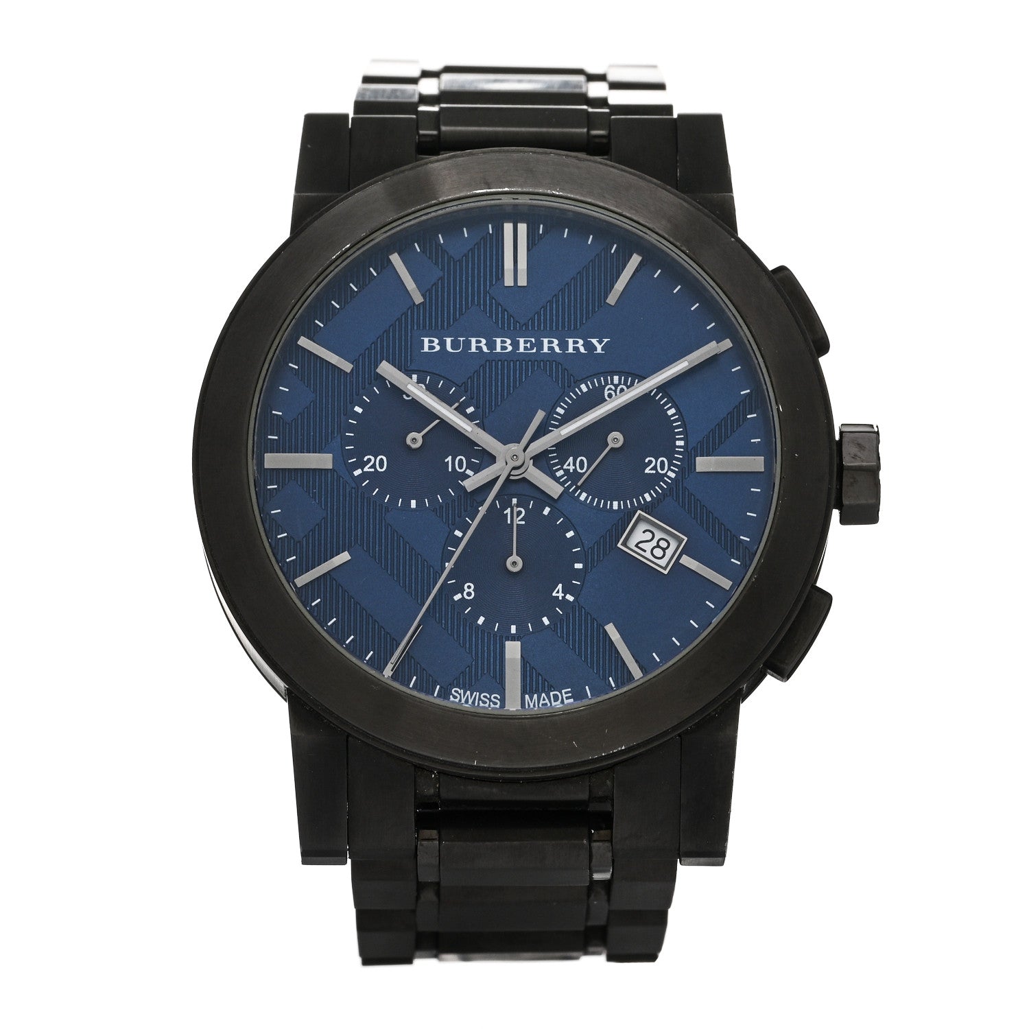 Burberry PVD Stainless Steel 43mm The City Quartz Watch Blue BU9365 1 of 5