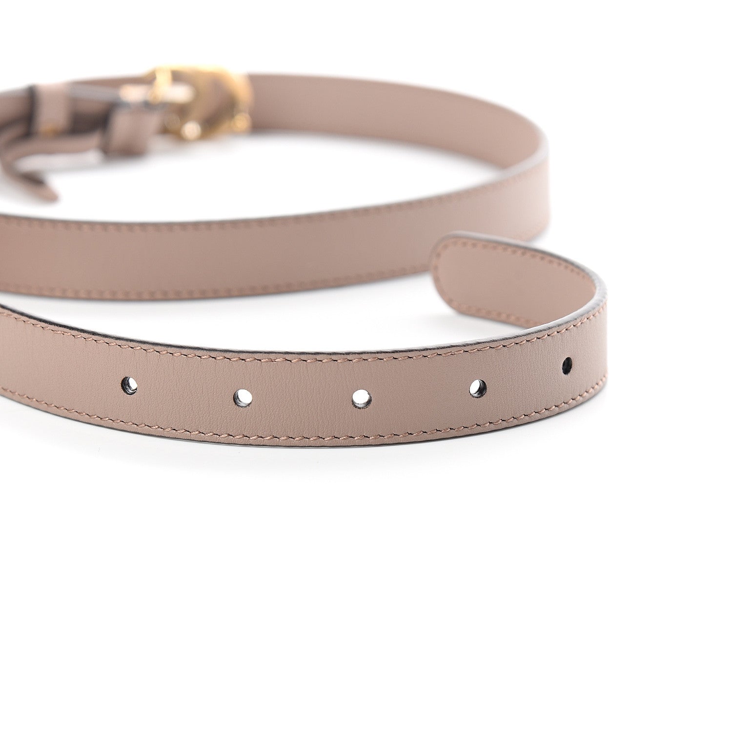 Gucci Calfskin Double G 20mm Belt 100 40 Porcelain Rose 5 of 7