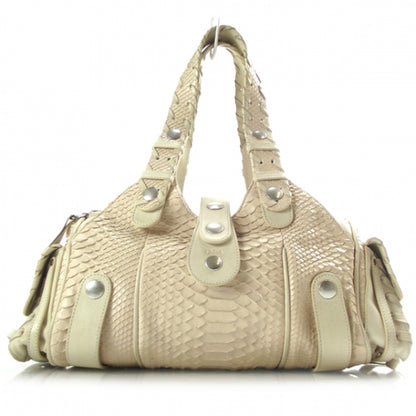 Chloe Python Silverado Shoulder Bag Sable 1 of 13