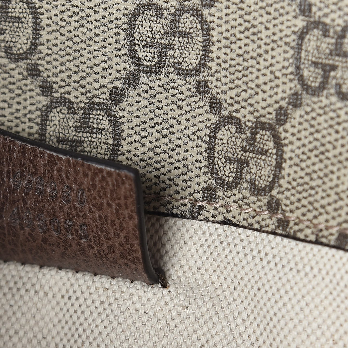 GG Supreme Monogram Neo Vintage Web Belt Bag Brown