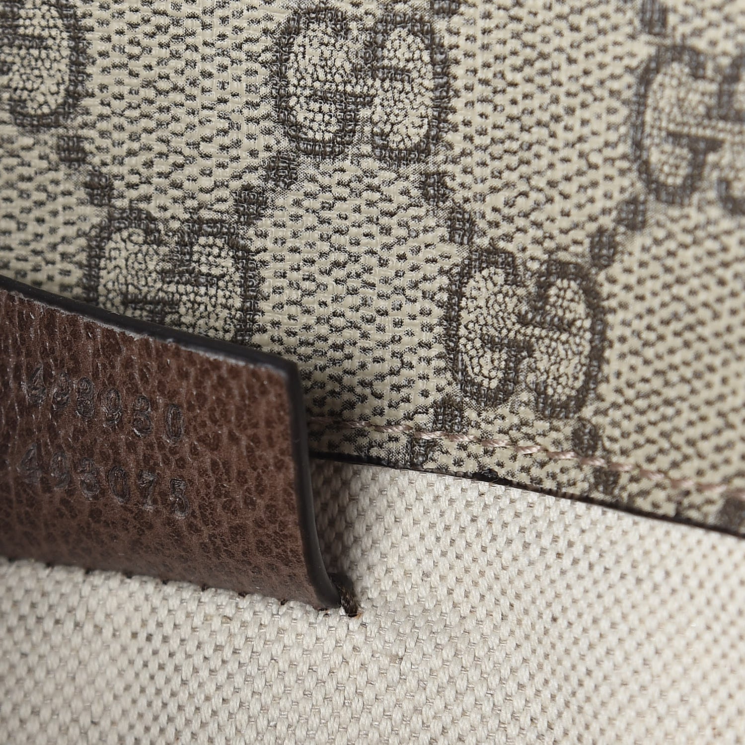 Gucci GG Supreme Monogram Neo Vintage Web Belt Bag Brown 7 of 10