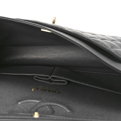 Chanel Caviar Quilted Medium Double Flap Dark Grey 5 of 9