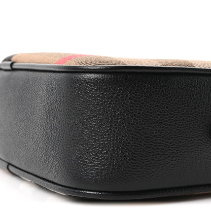 Burberry Giant Check Calfskin Smal Camera Bag Black 11 of 12