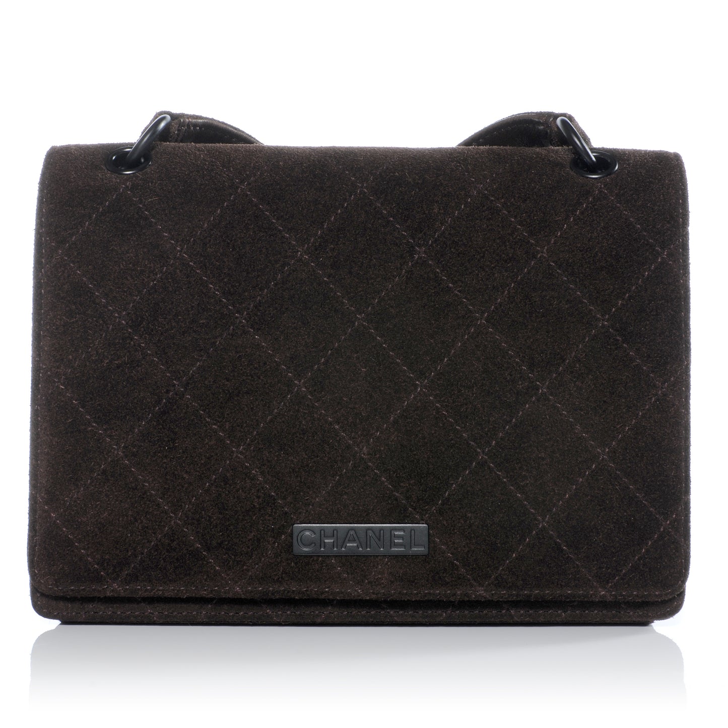 Suede Flap Bag Brown
